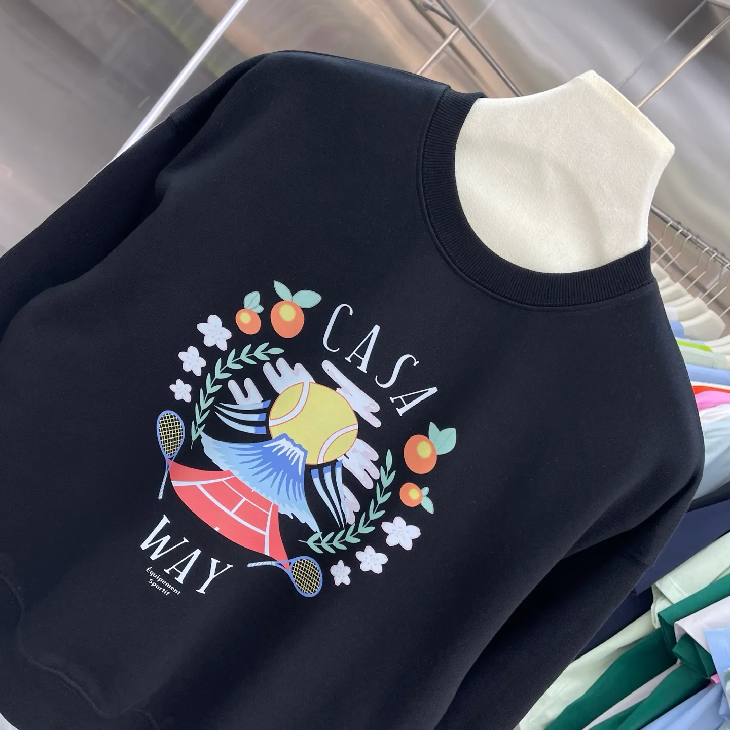 CASABLANCA + Factory ：Black White Sizes：S M L XL XXL